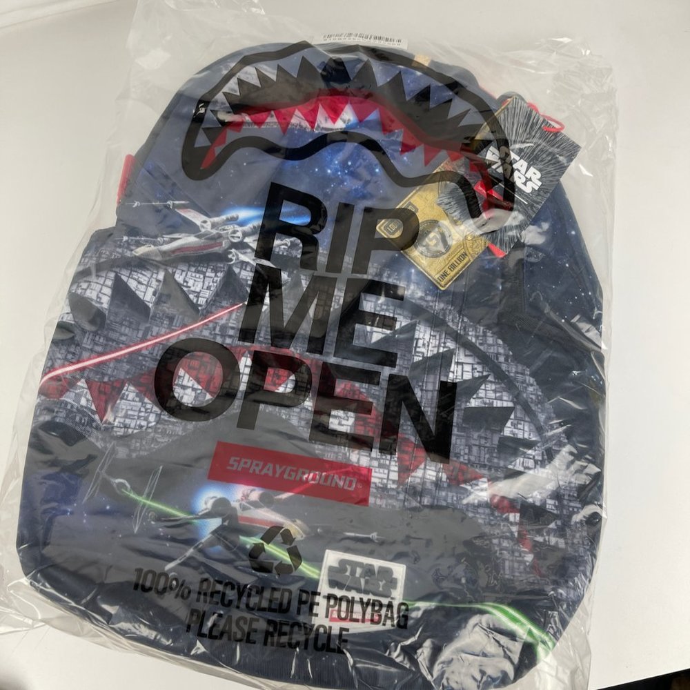 New Sprayground Star Wars Death Shark DLXV Backpack - Picture 11 of 11